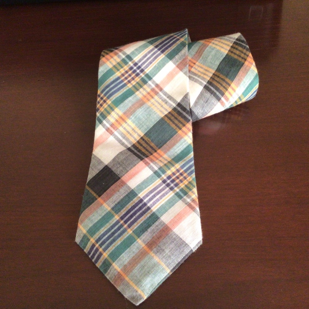 Men’s Cotten Savoy for Nordstrom plaid tie